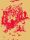 Decouper Toile 3, red on gold