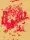 Decouper Toile 3, red on gold