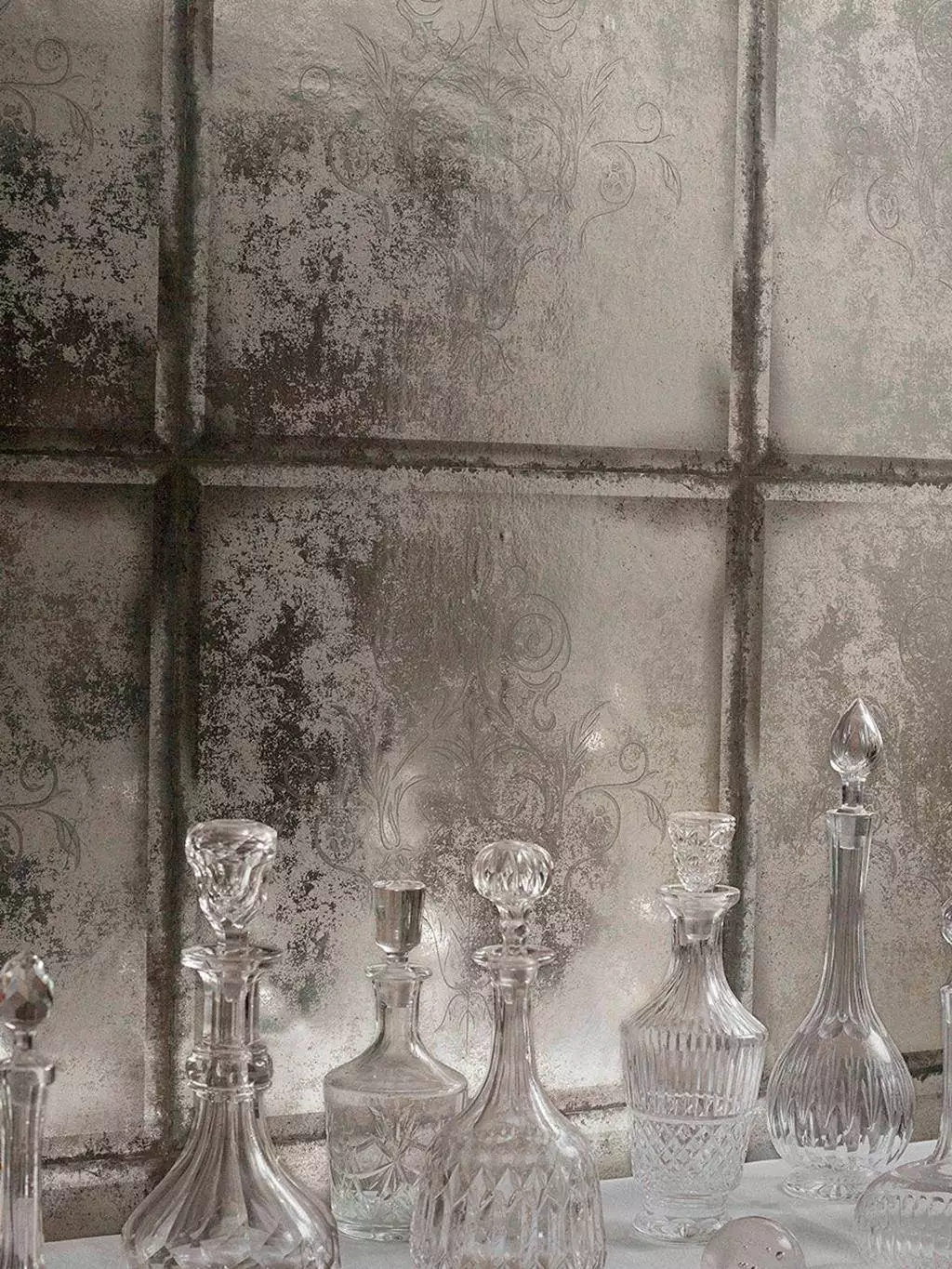 Albery - Ornamente Tapeten - Panel - Braun - Hellbraun - Cole & Son