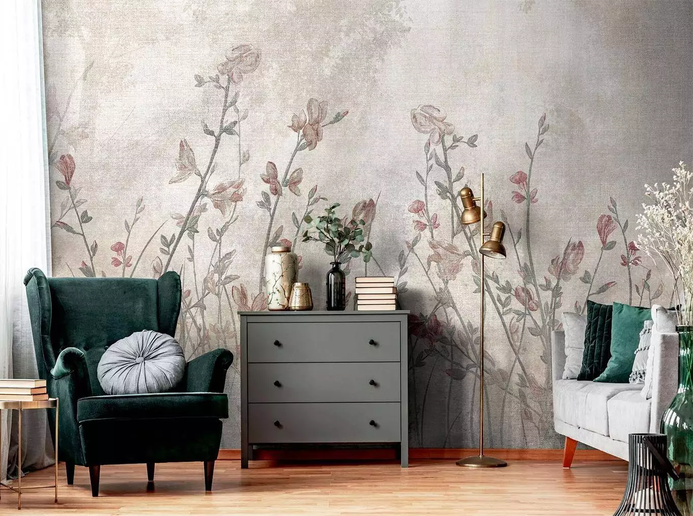 AUSTEN, WHITE - Blumen - Multicolor - Tecnografica