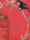 BIRDCAGE WALK, col.03 - Anthrazit - Fauna - Florale Muster - Papier - Ranken - Rot - Tapeten mit Vogelmotiven - Vogelkäfig - Vögel - Anthrazit - Rot - Osborne & Little