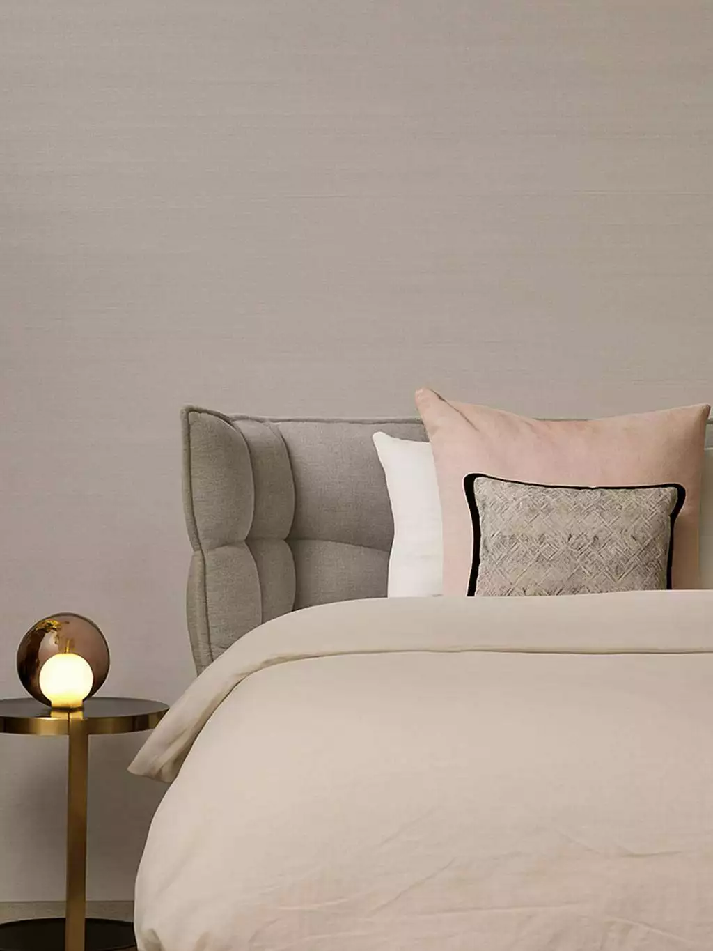 Latus, col. 6 - Gewebe - Stofftapeten - Grau - Pastell - ARTE