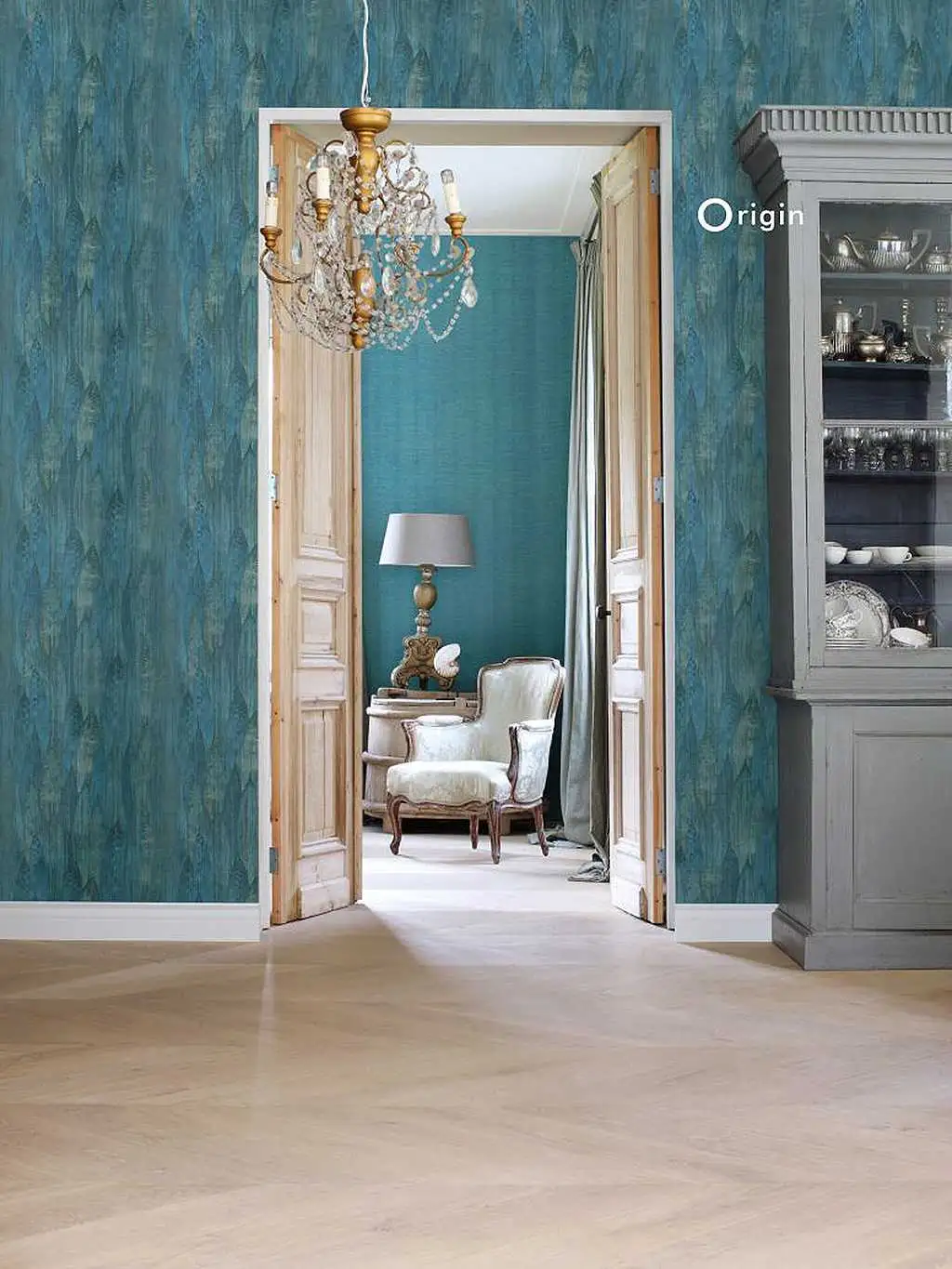 Damiana, col.08 - Blätter - Petrol - Origin