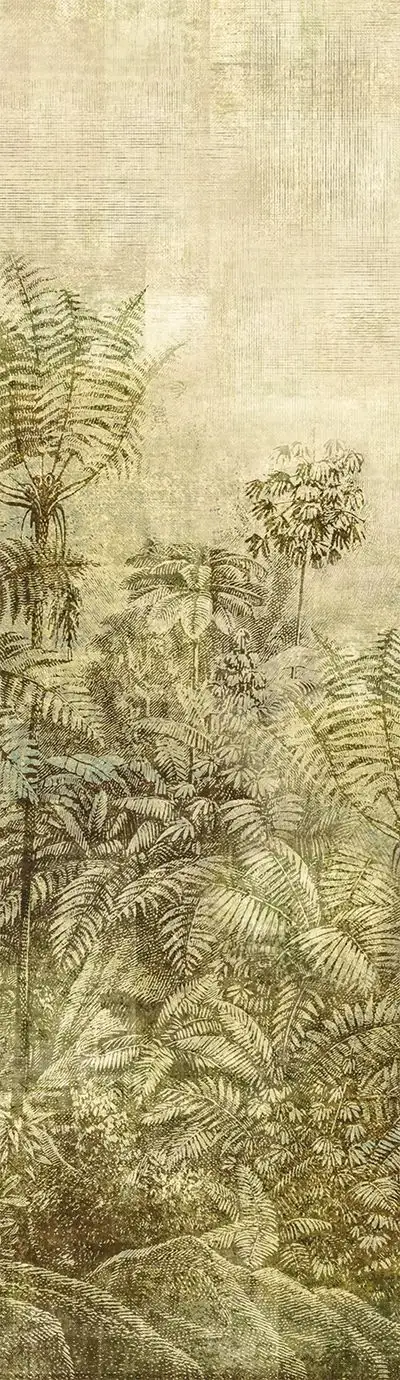 Wander leaf, col. 02 - Blätter - Bäume - Landschaft - Hellbraun - Hellgrün - Masureel