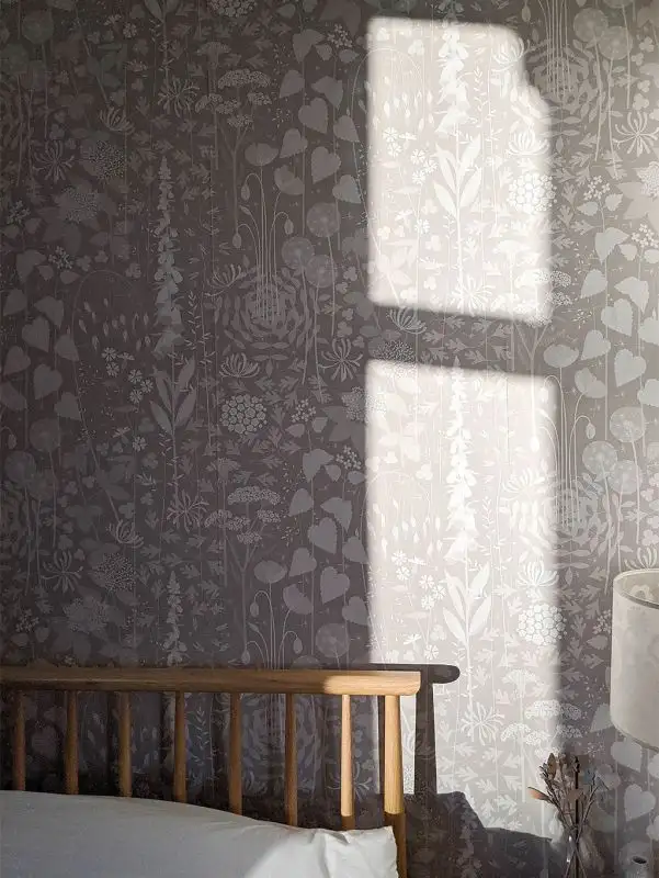 Hedgerow wallpaper in Hush