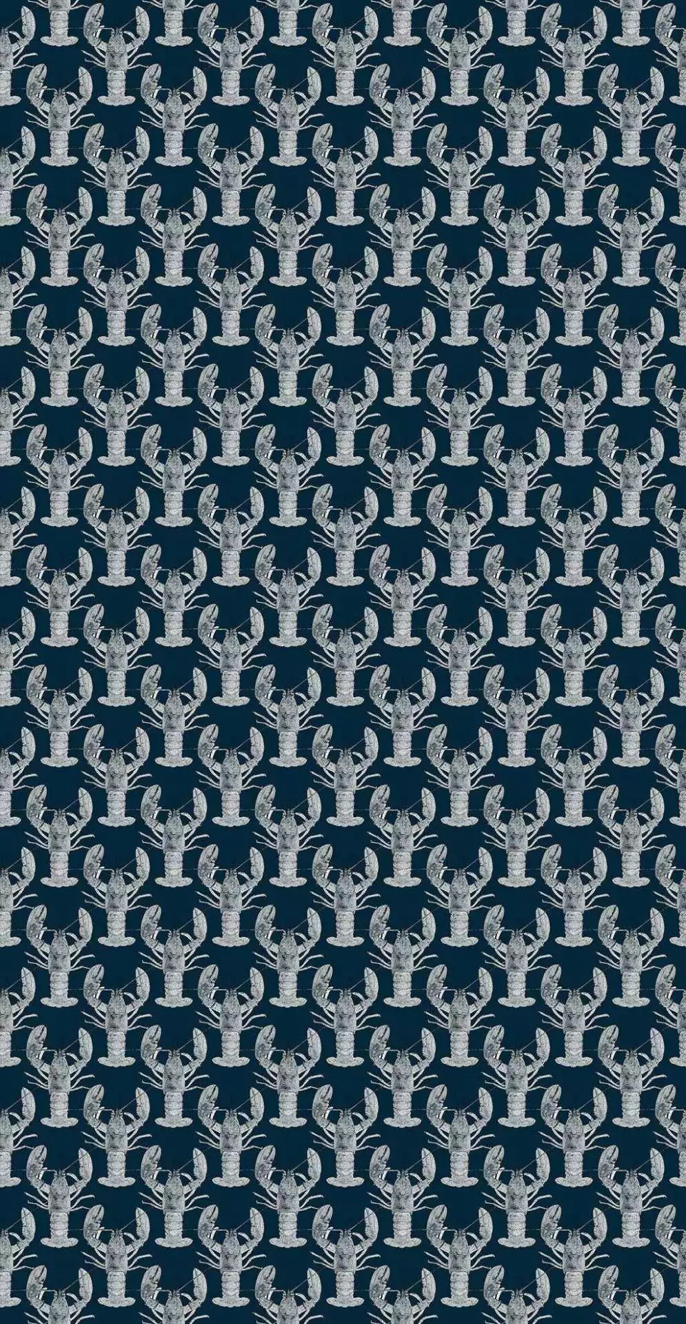 Lobster, dark blue - Fauna - Tiere - Blau - Weiß - Malz & Malz