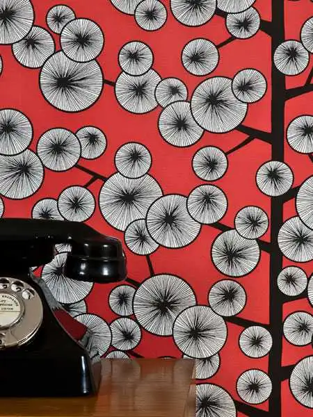 Cotton Tree, col.01 - Bäume - Kreise - Anthrazit - Schwarz - Weiß - MissPrint