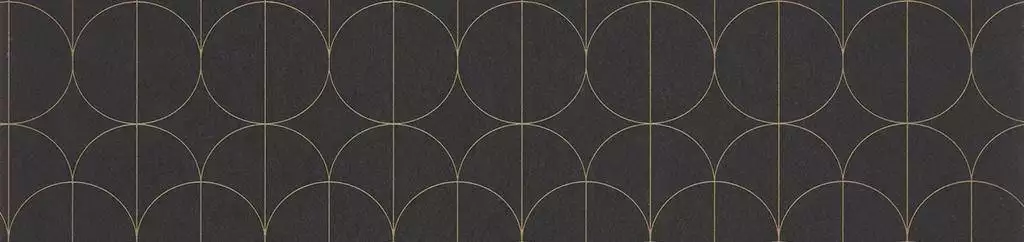 Reflet, col. 09 - Kreise - Braun - Gold - Casadeco