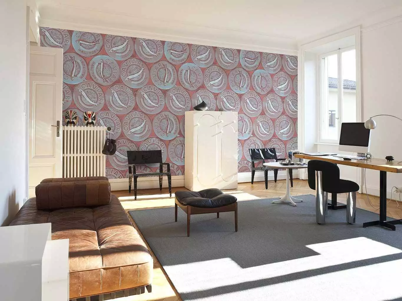 Caviar S, mallow blue - FotoTapeten - Gegenstände - Moderne Muster - Malz & Malz