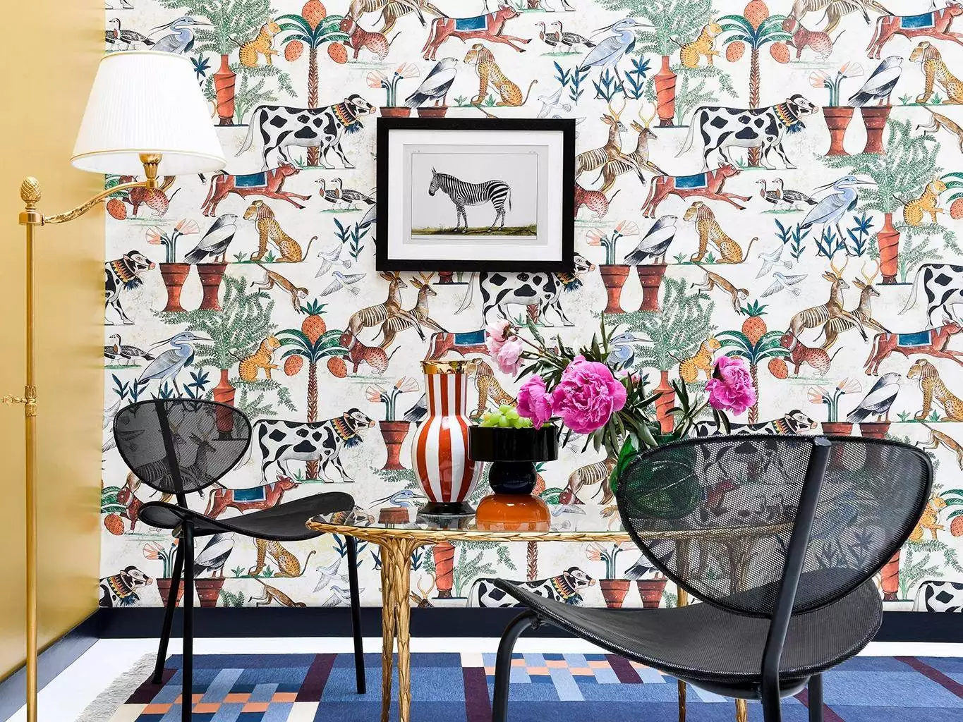 Sur le Nil Naturel - Blumen - Bäume - Landschaft - Tier Tapeten - Multicolor - PIERRE FREY GmbH