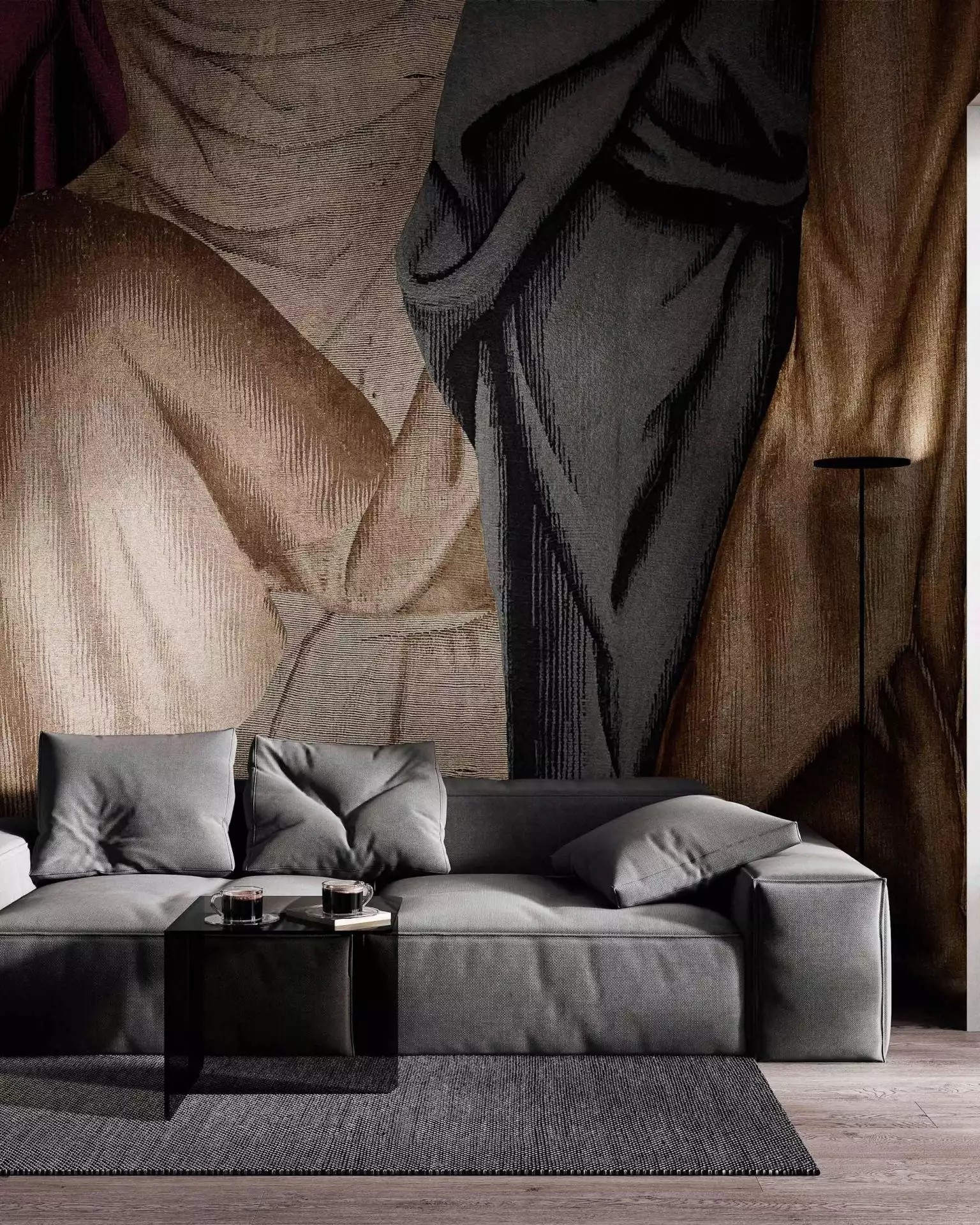 Drapery Lapislazuli - FotoTapeten - Moderne Muster - Multicolor - COORDONNÈ