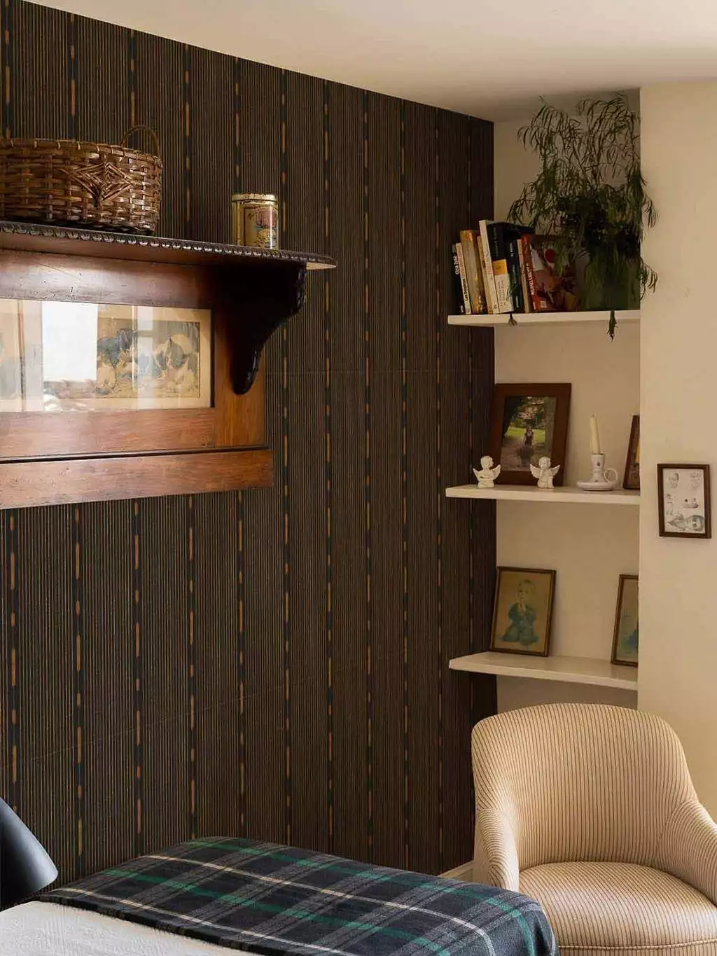 Huipil, ink - Streifen - Hellbraun - Schwarz - COORDONNÈ