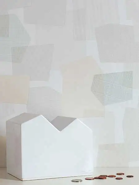 Collage, col.03 - Quadrate/Rechtecke - Rauten - Gelb - Grau - Hellgrün - Weiß - Tres Tintas