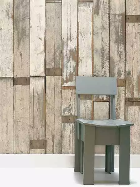 Scrapwood, col. 02 - Holzdesign / Holzoptik - Holzdesign / Holzoptik: - Braun - Hellbraun - Weiß - NLXL