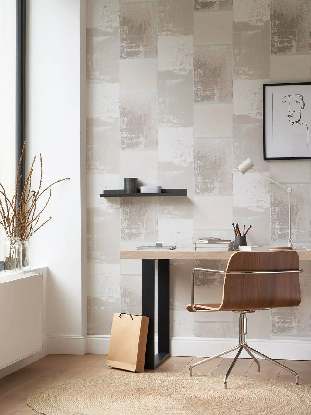 Color Field, col. 01 - Beton - Grau - Silber - Casadeco