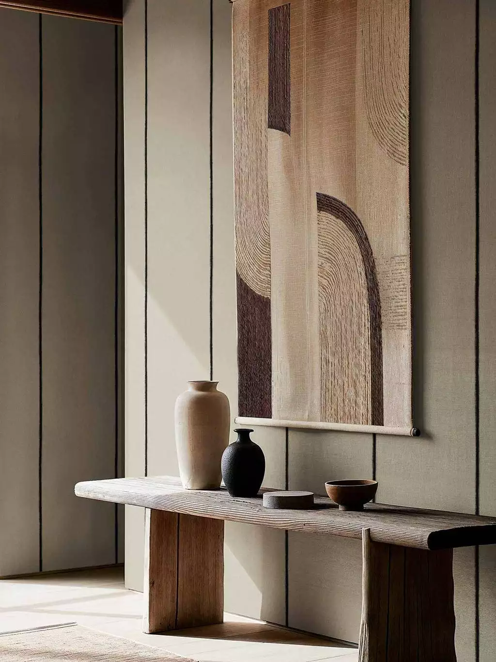 Yuki, ash - Linie - Streifen - Creme - Schwarz - COORDONNÈ