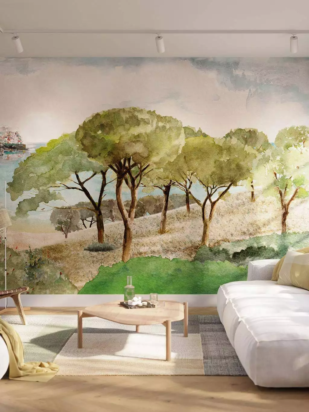 Song of crickets - Bäume - Florale Muster - FotoTapeten - Landschaft - Wald - Multicolor - Casadeco