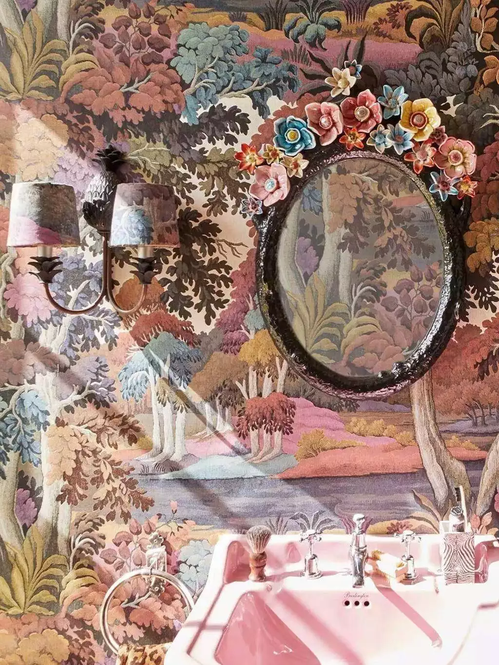 Plantasia Wallpaper, Prism - Bäume - Landschaft - Wald - Multicolor - House of Hackney