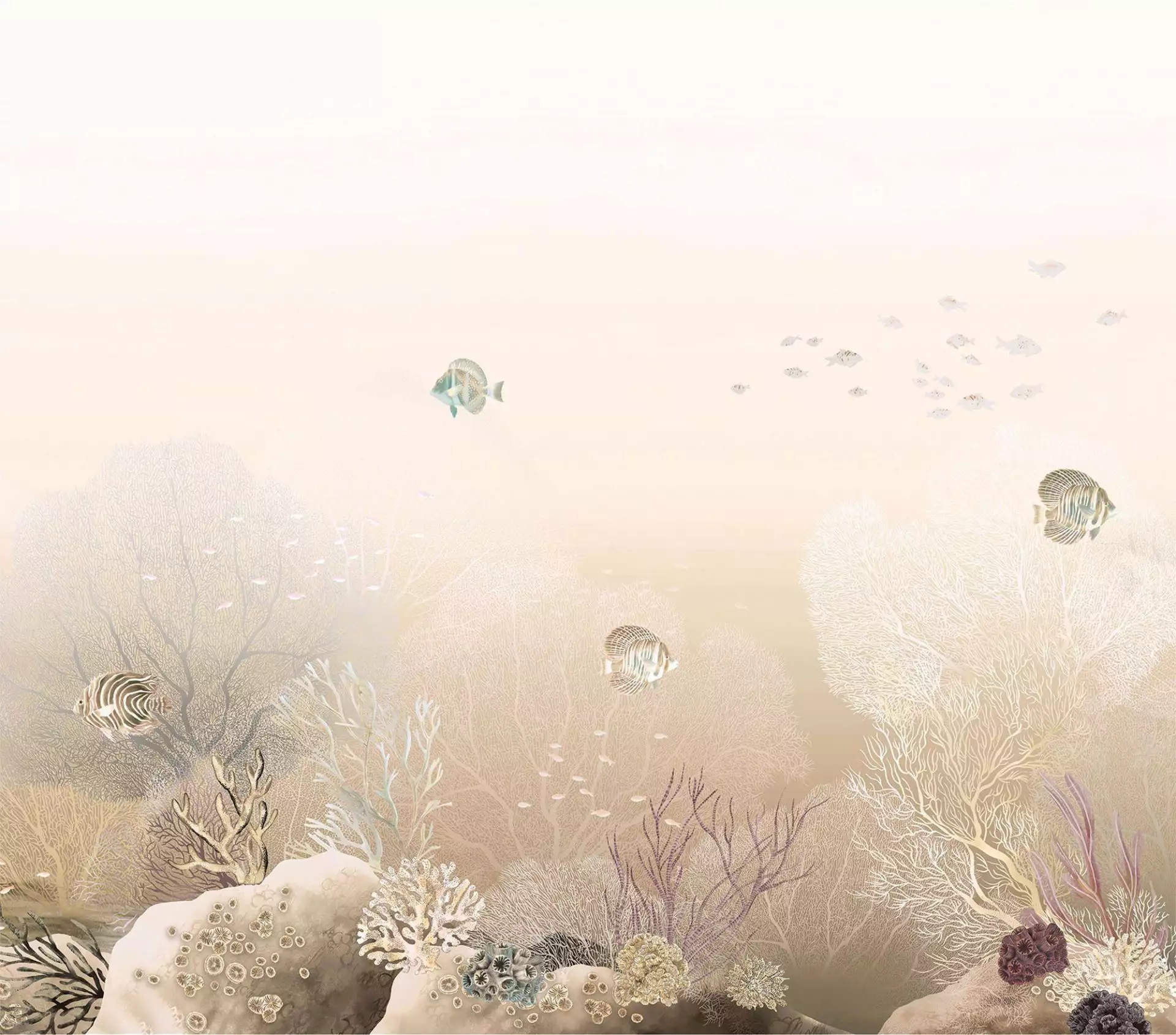 Polynesie col. 1834 - Fauna - Fische - Großmotiv - Korallen - Nautic - Tiere - Unterwasserwelt - Multicolor - Casamance