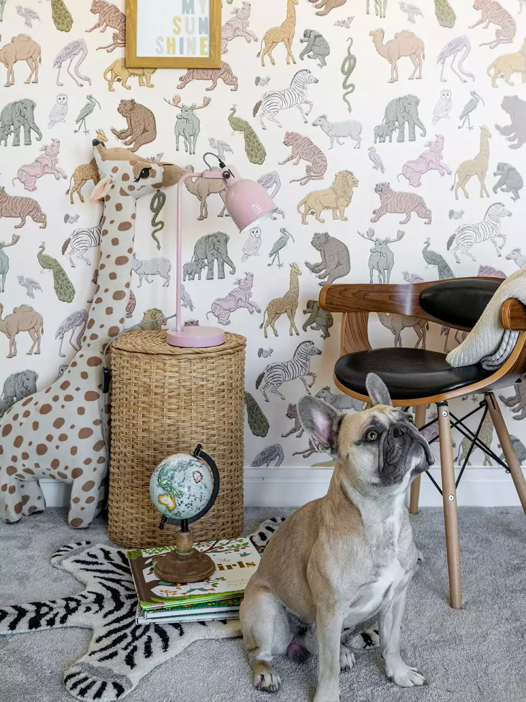 Assemble Wallpaper in Cashmere - Fauna - KinderTapeten - Tiere - Multicolor - Wear the walls