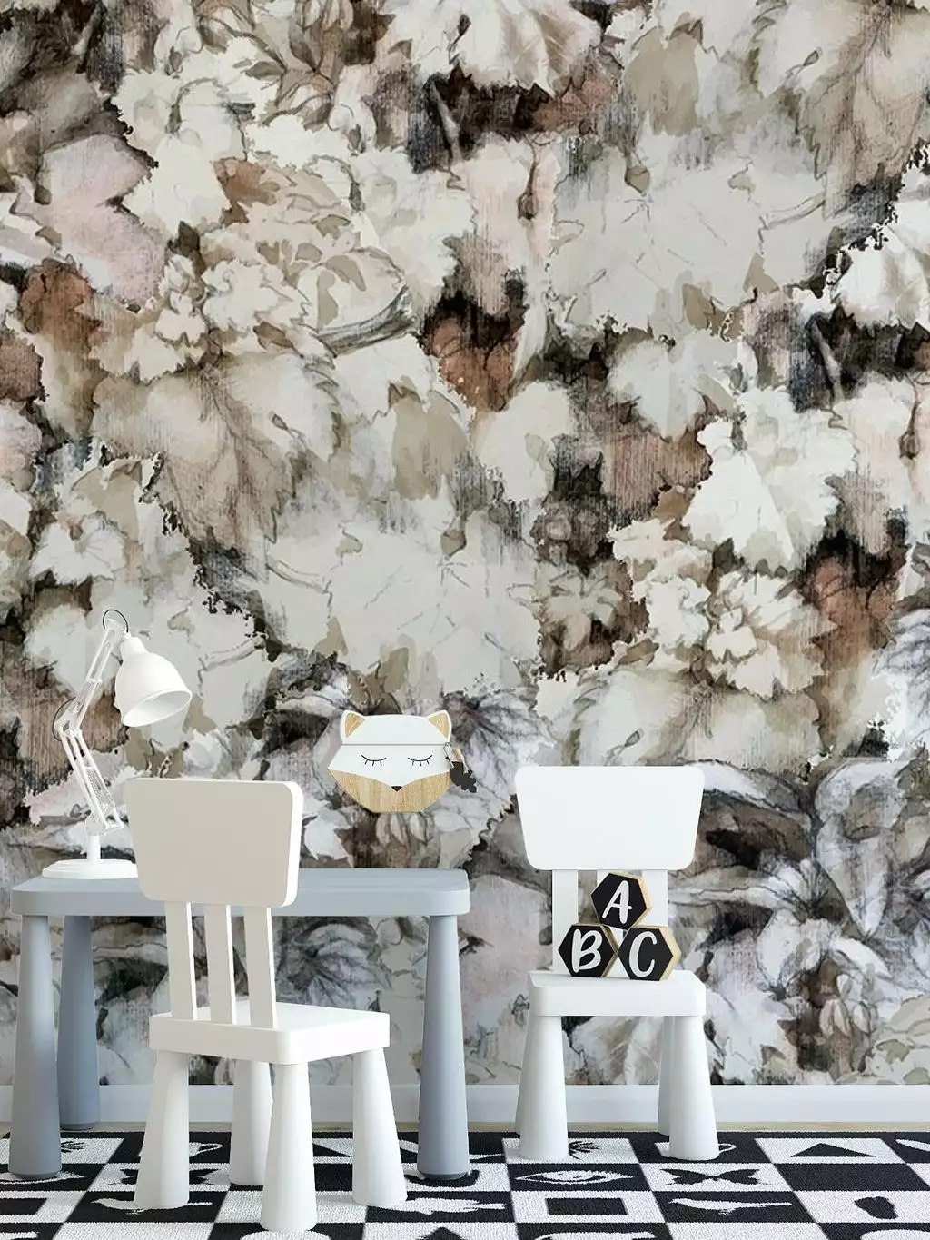 Garden idyll - Blätter - Braun - Creme - Hellbraun - Luise & Otto