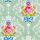 Shabby Chic, col.04 - Blumen - Ornamente Tapeten - Mint - Multicolor - Essenza Home