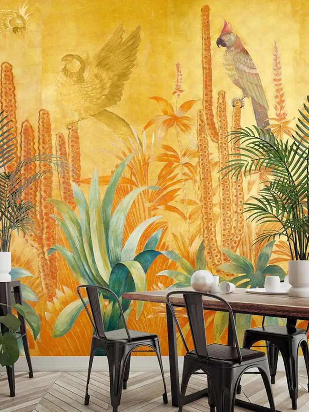 Mexico - Landschaft - Tapeten mit Vogelmotiven - Tier Tapeten - Multicolor - Wallpepper