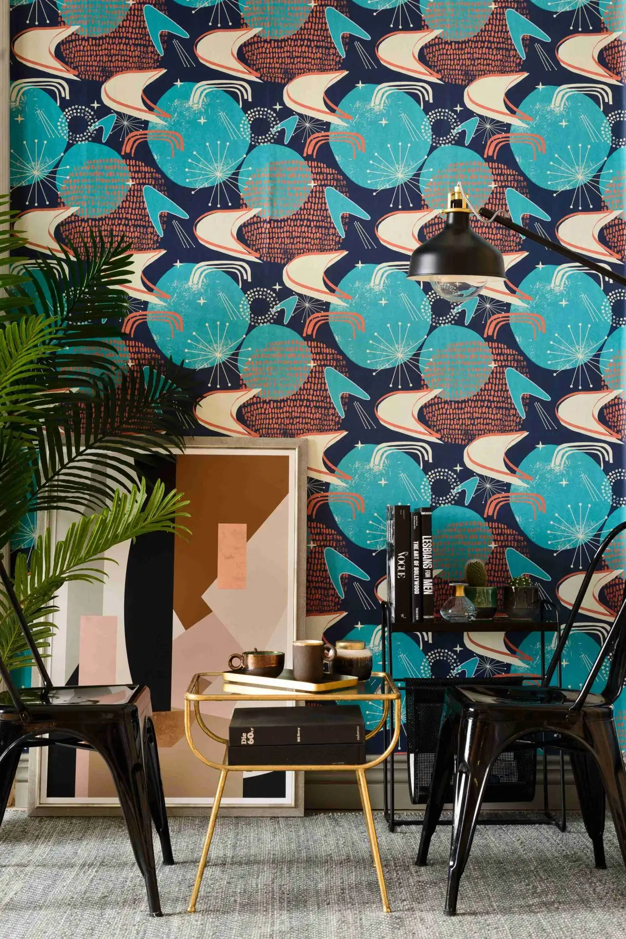 Cosmic Debris, col.32 - Blau - Creme - Orange - Türkis - Mindthegap