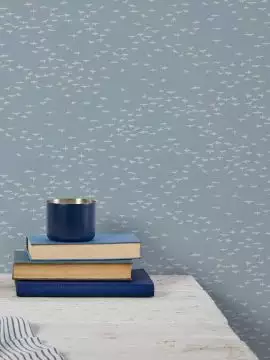 Migrating Birds, chalk blue