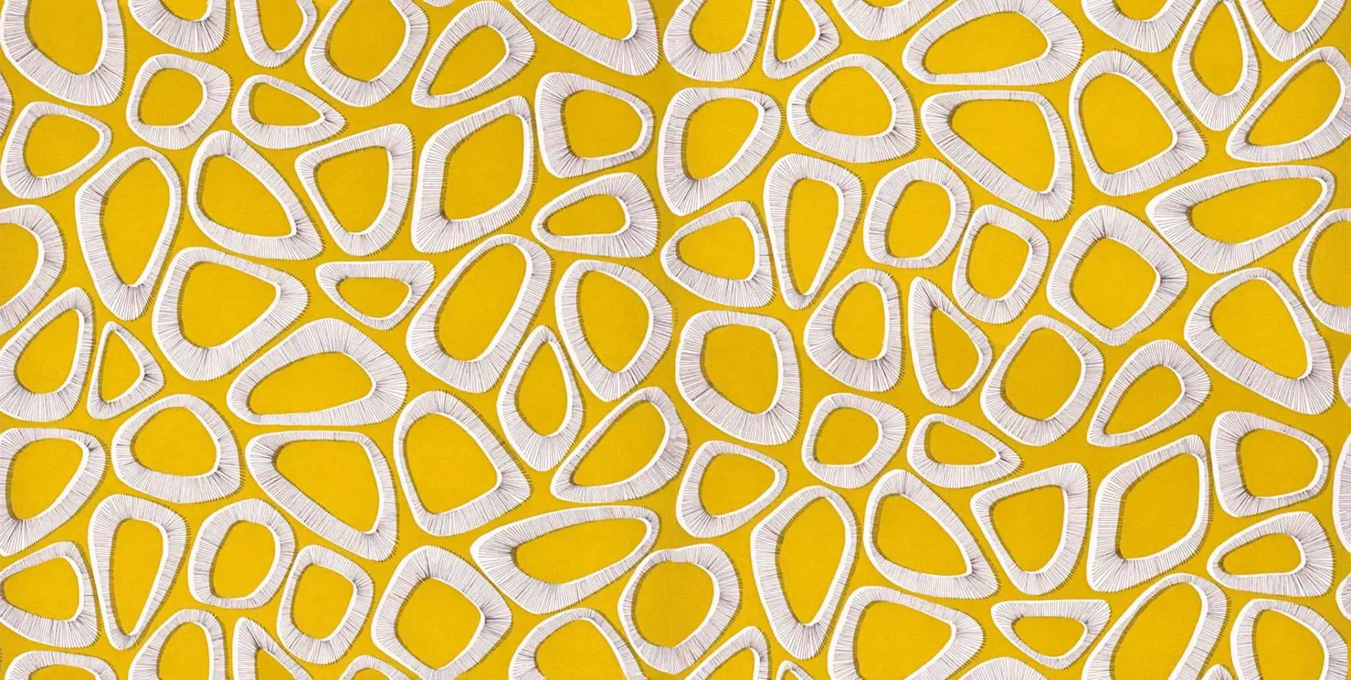 Pebbles, col.03 - Formen - Gelb - Schwarz - Weiß - MissPrint