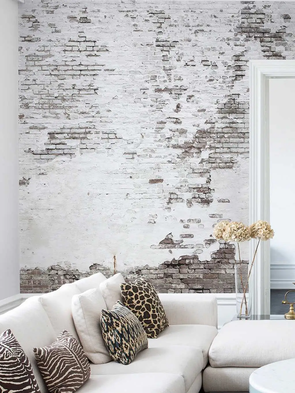 Industrial Ivory - Backstein - Steinoptik - Braun - Weiß - Rebel Walls