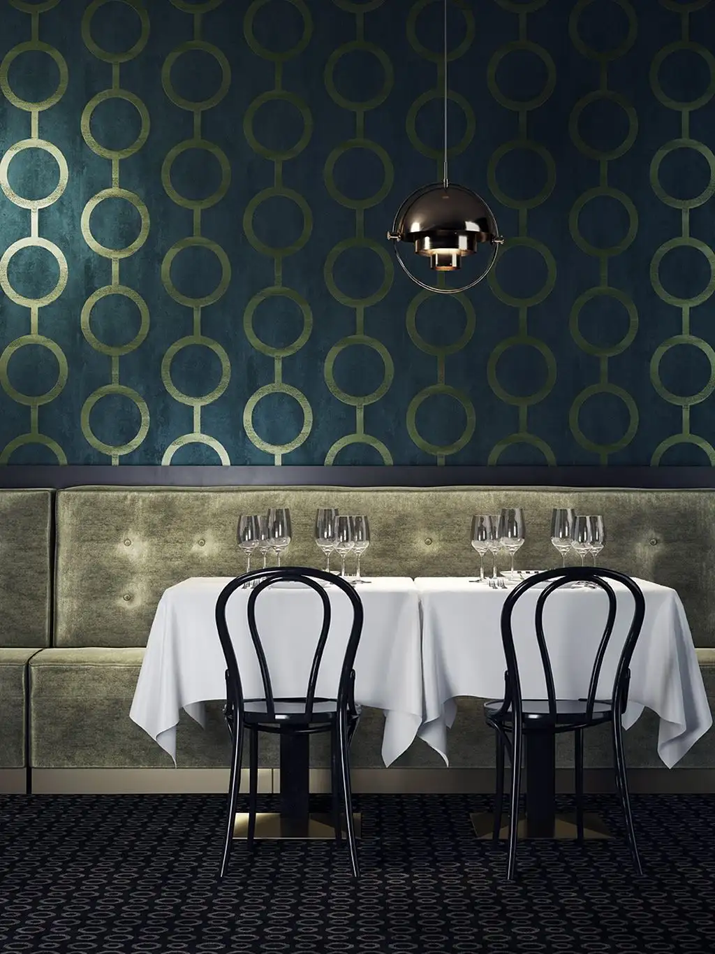 Contemporary Alpine - Kreise - Grün - Masureel