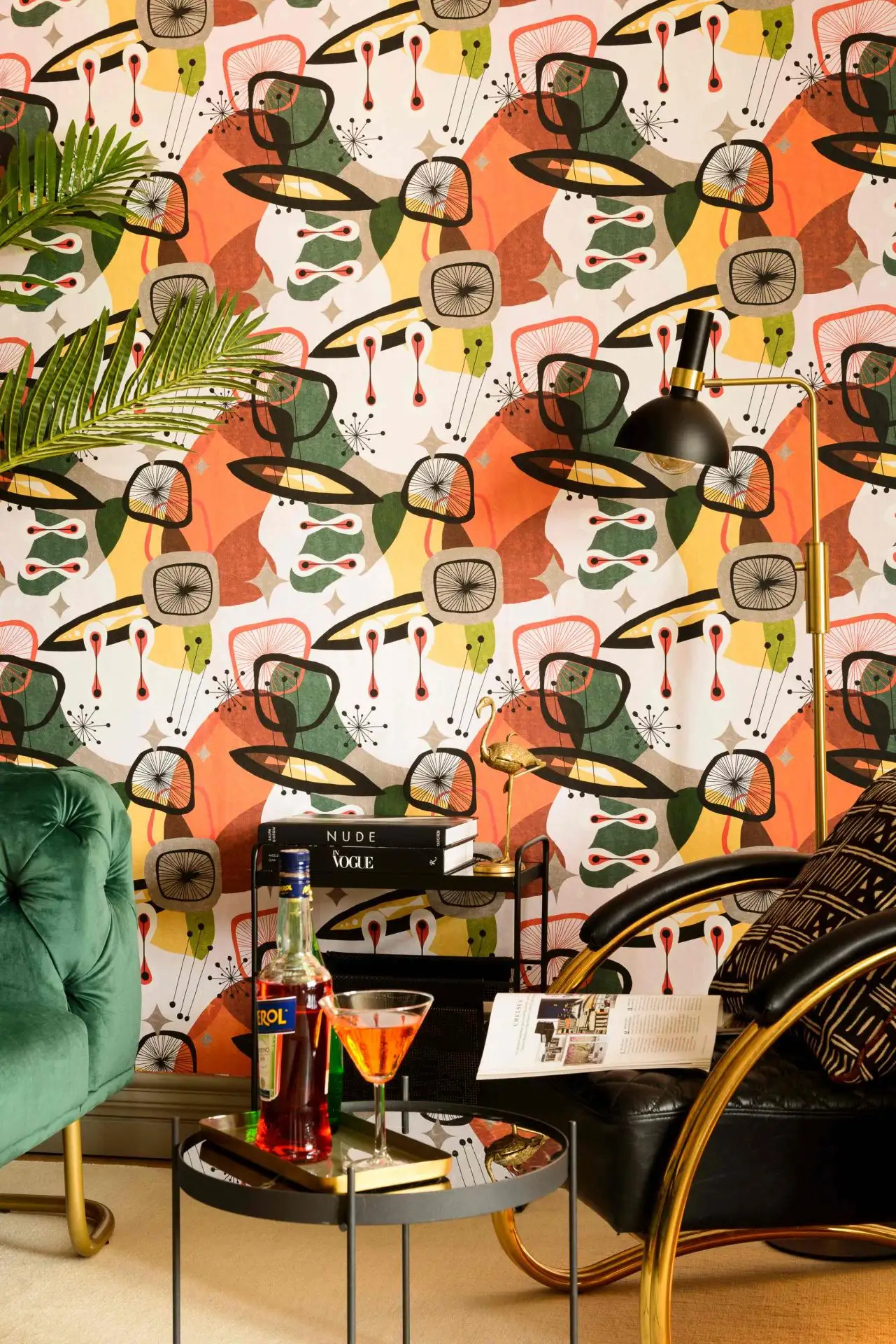 Century Elements, col.31 - Retro Muster - Grün - Orange - Schwarz - Mindthegap