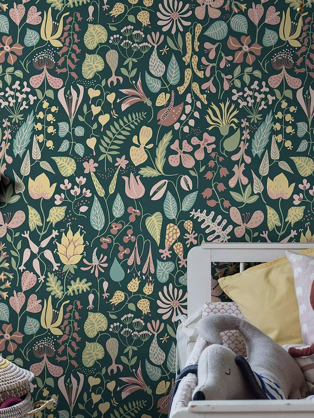 Herbarium, col. 76 - Blumen - Blätter - Florale Muster - Grün - Multicolor - Borastapeter