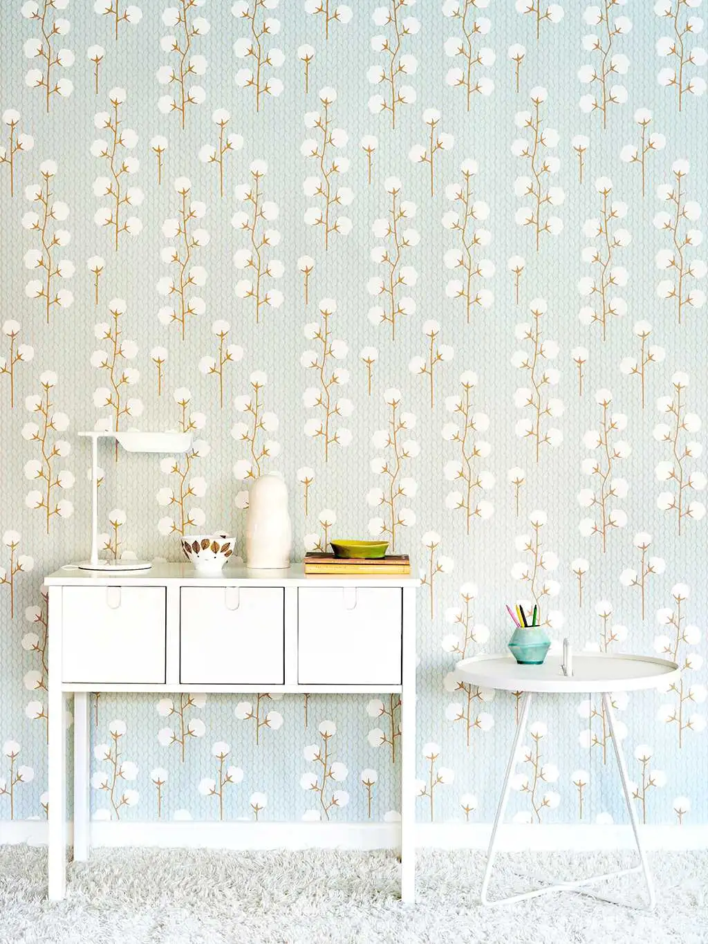 Sweet Cotton, col.02 - Strick - Äste - Braun - Grau - Mint - Weiß - Majvillan AB