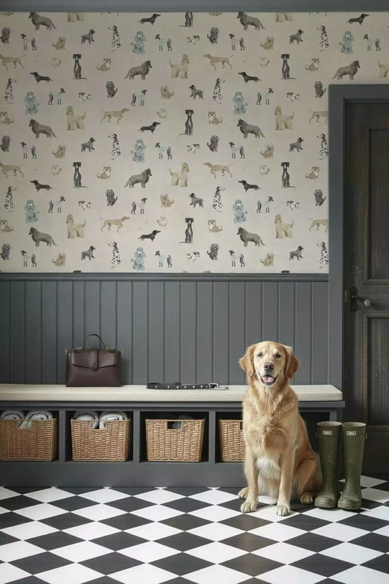 Taiga and Friends, col. 06 - Animal Print - Tiere - Creme - Multicolor - Sandberg