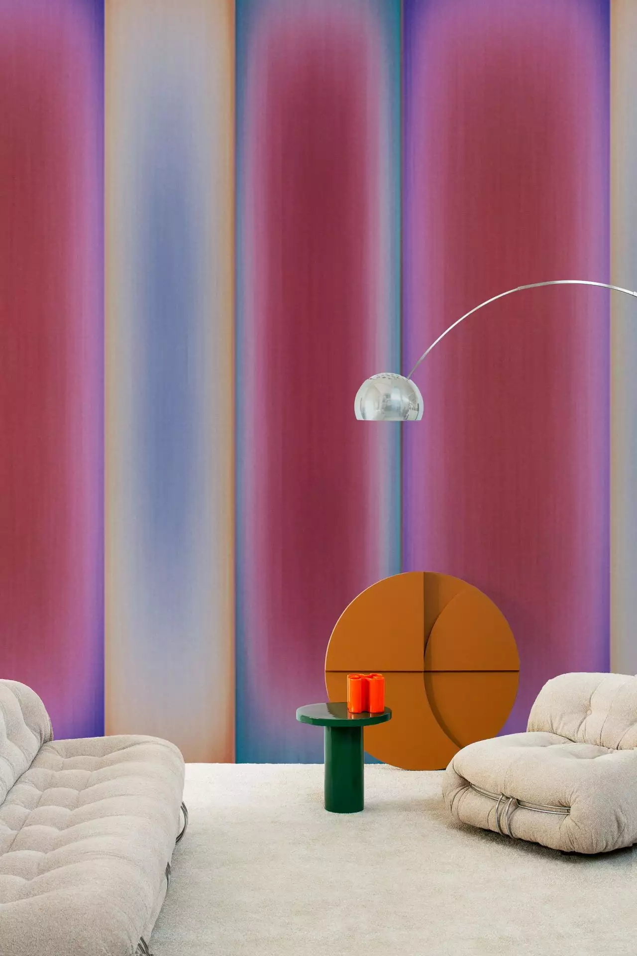 Viva Magenta  - Farbverlauf - Blau - Gelb - Lila - Multicolor - Rot - wall & decò