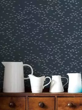 Migrating Birds, slate blue 