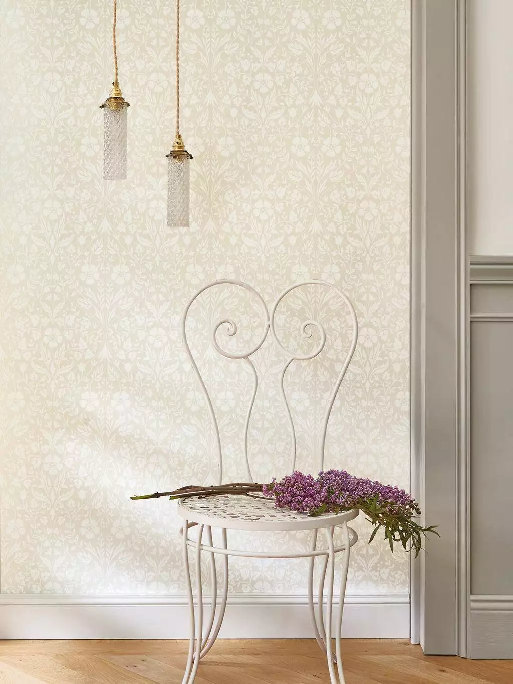 Archibald, col. 04 - Blumen - Blätter - Creme - Weiß - Casadeco