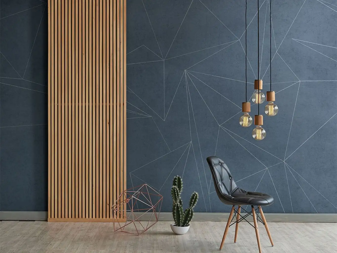 AREA, FLAT BLUE - Graphisch - Blau - Creme - Tecnografica