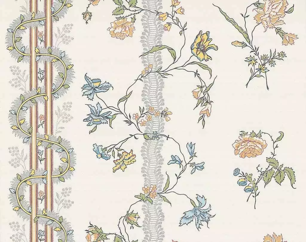 Ludger - Blumen - Streifen - Creme - Multicolor - Emil Rotter