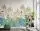 The Jungle design, col. 8 - Blätter - Bäume - Landschaft - Anthrazit - Braun - Creme - Grün - 