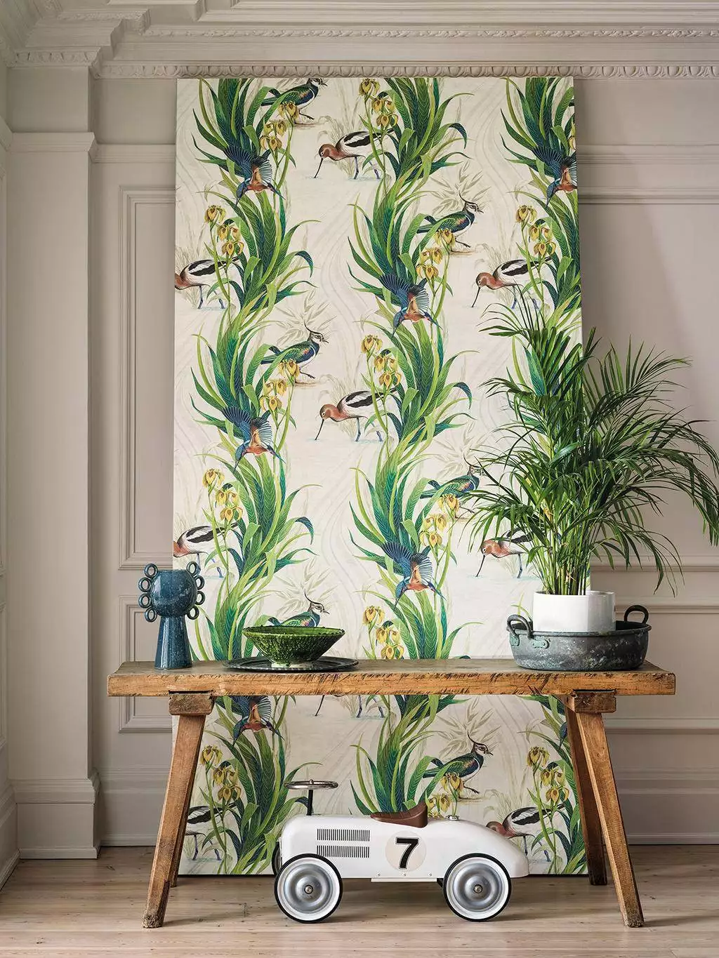 Halcyon, col. 01 - Blumen - Blätter - Fauna - Florale Muster - Tiere - Vögel - Multicolor - Osborne & Little