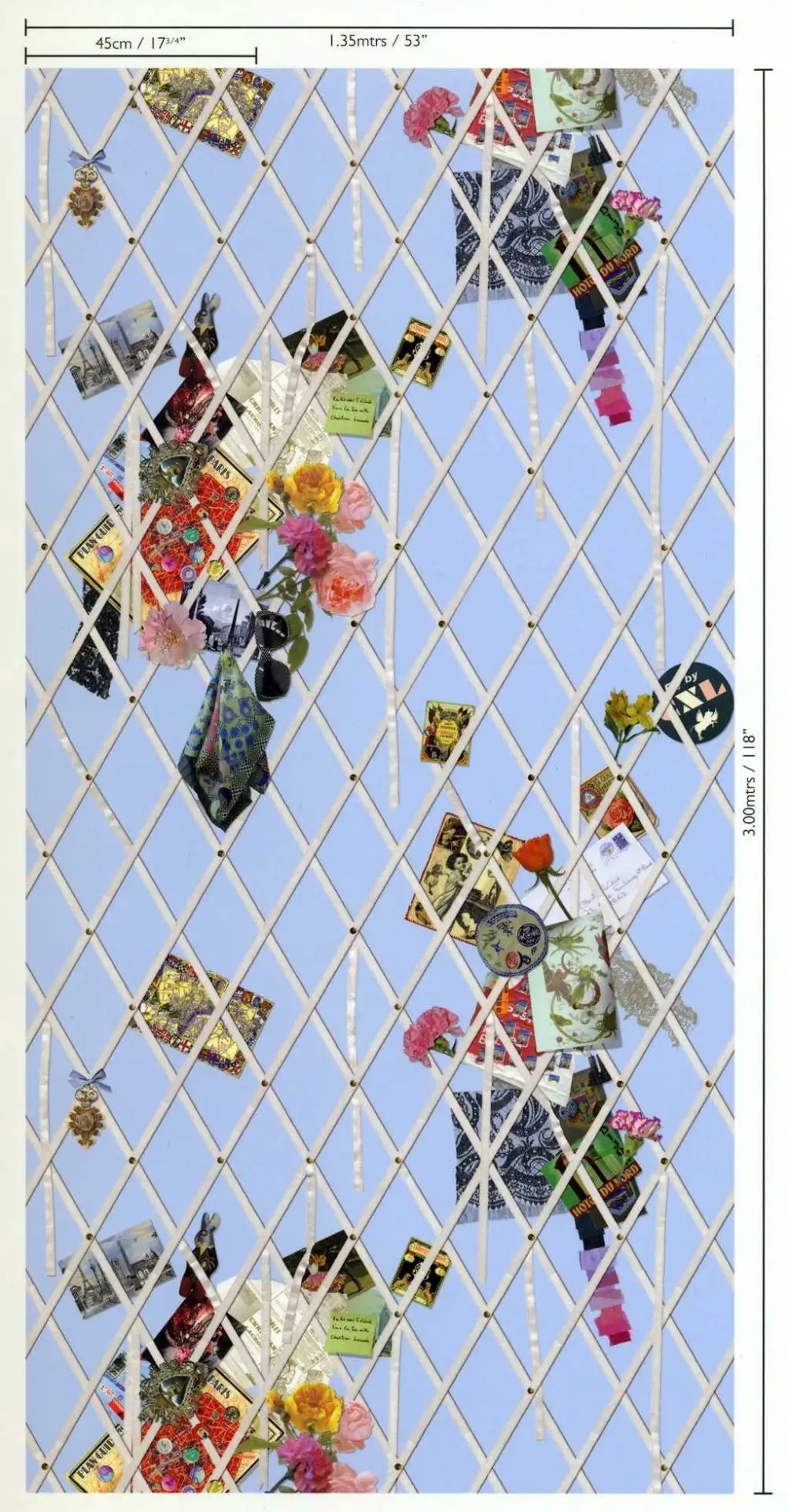 Souvenir Ciel - Blumen - Gegenstände - Rauten - DESIGNERS GUILD