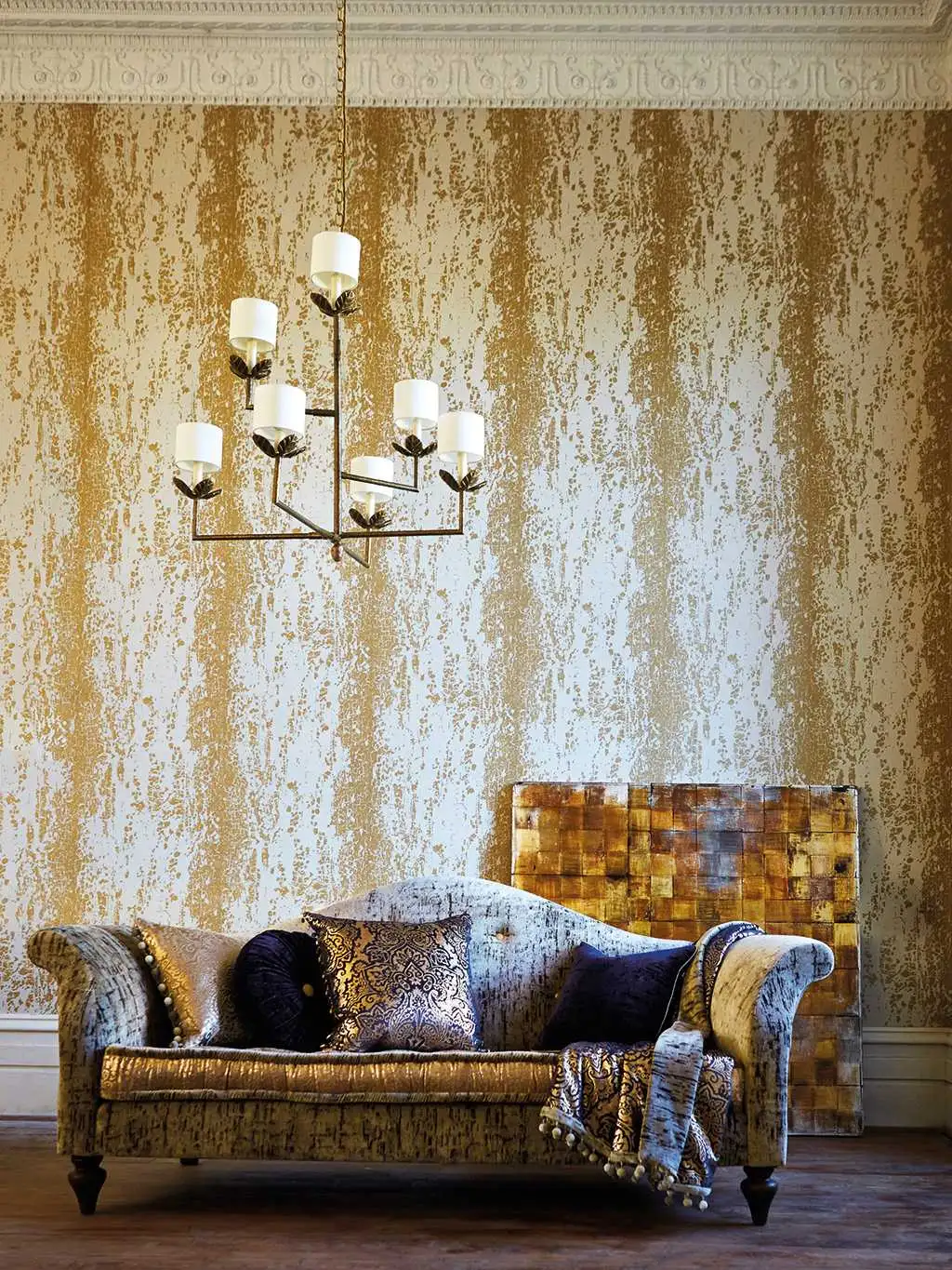 Ernest, col.02 - Patina - Gold - Weiß - Sanderson 