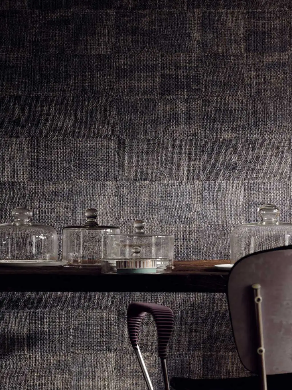 Raffia, col.80 - Gewebe - Stofftapeten - Braun - Bronze - Schwarz - Èlitis