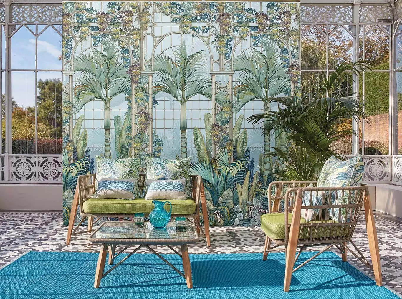 Palm House, col. 2 - Blätter - Bäume - Landschaft - Multicolor - Osborne & Little