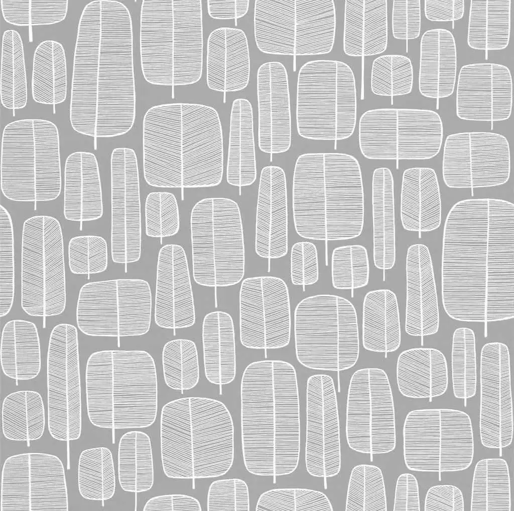 Little Trees, col.11 - 20-50er - Blätter - Grau - MissPrint