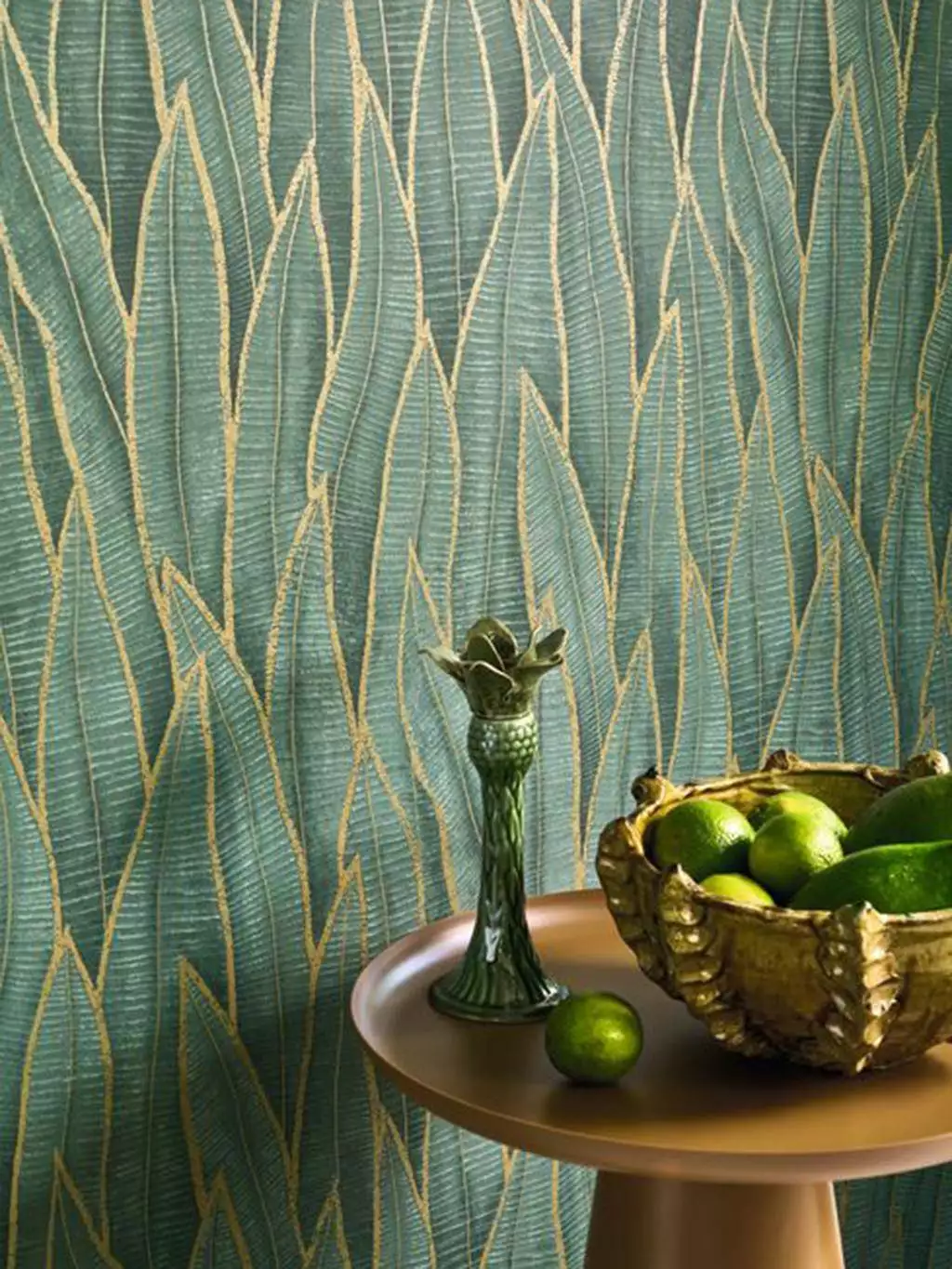 Sansevieria, col. 14 - Blätter - Gold - Grün - Casadeco