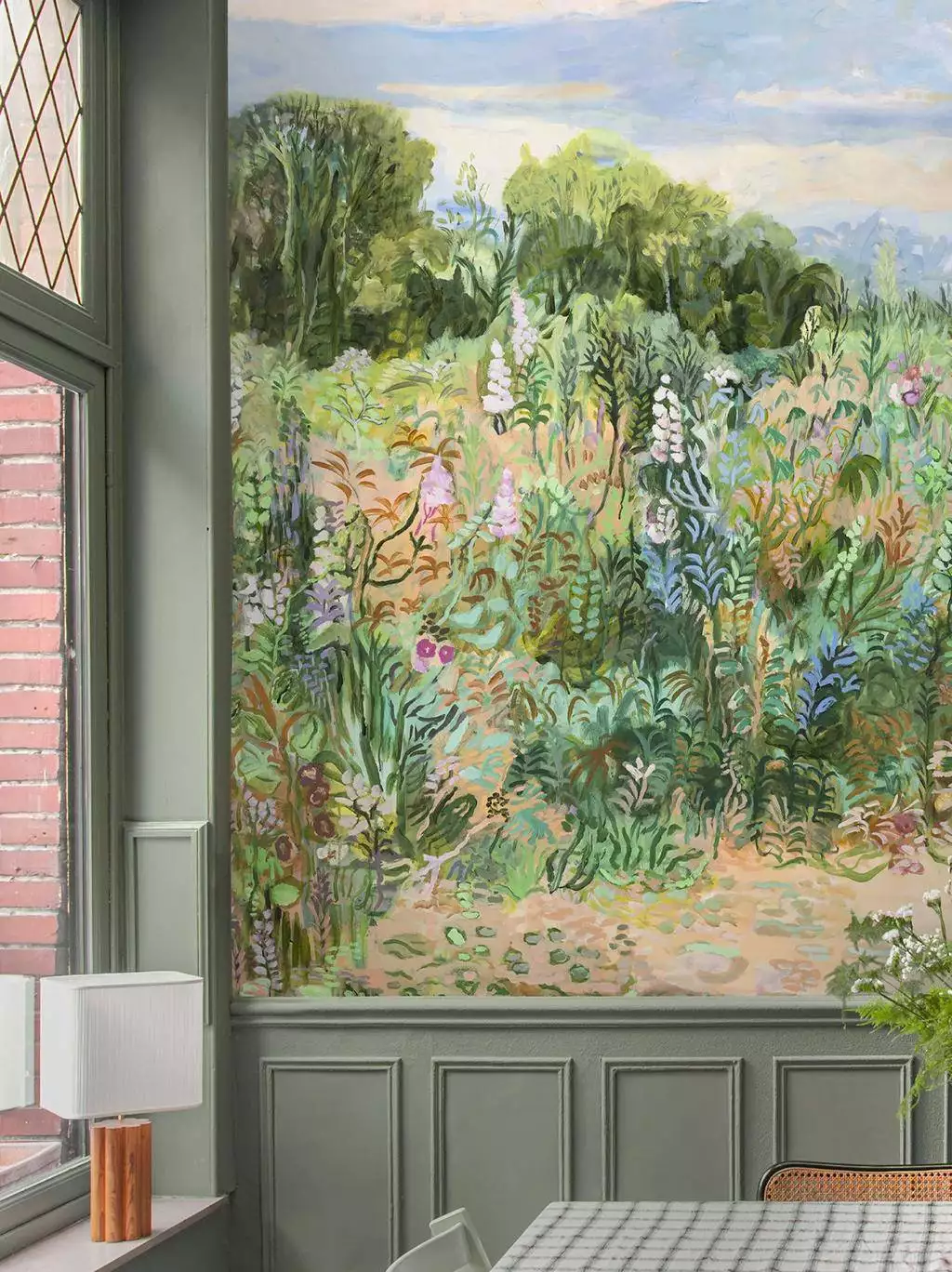 Roses Tremieres - Blumen - Blätter - Bäume - Florale Muster - FotoTapeten - Multicolor - Isidore Leroy